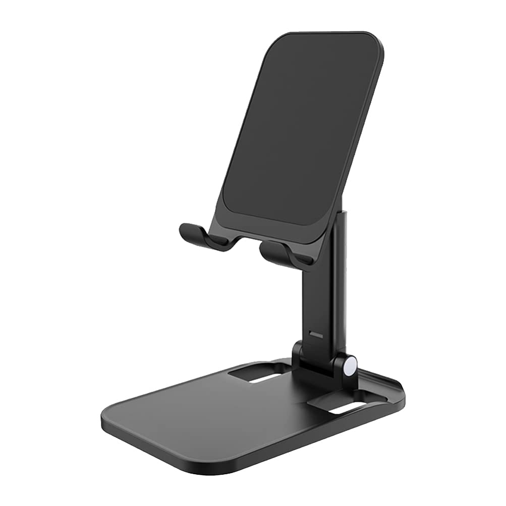 1Pc Aluminum Foldable Phone Stand - Adjustable Mobile Phone Holder for Desk, Bed, Office, and Home Decor, Perfect for Watching Videos and Video Calls
