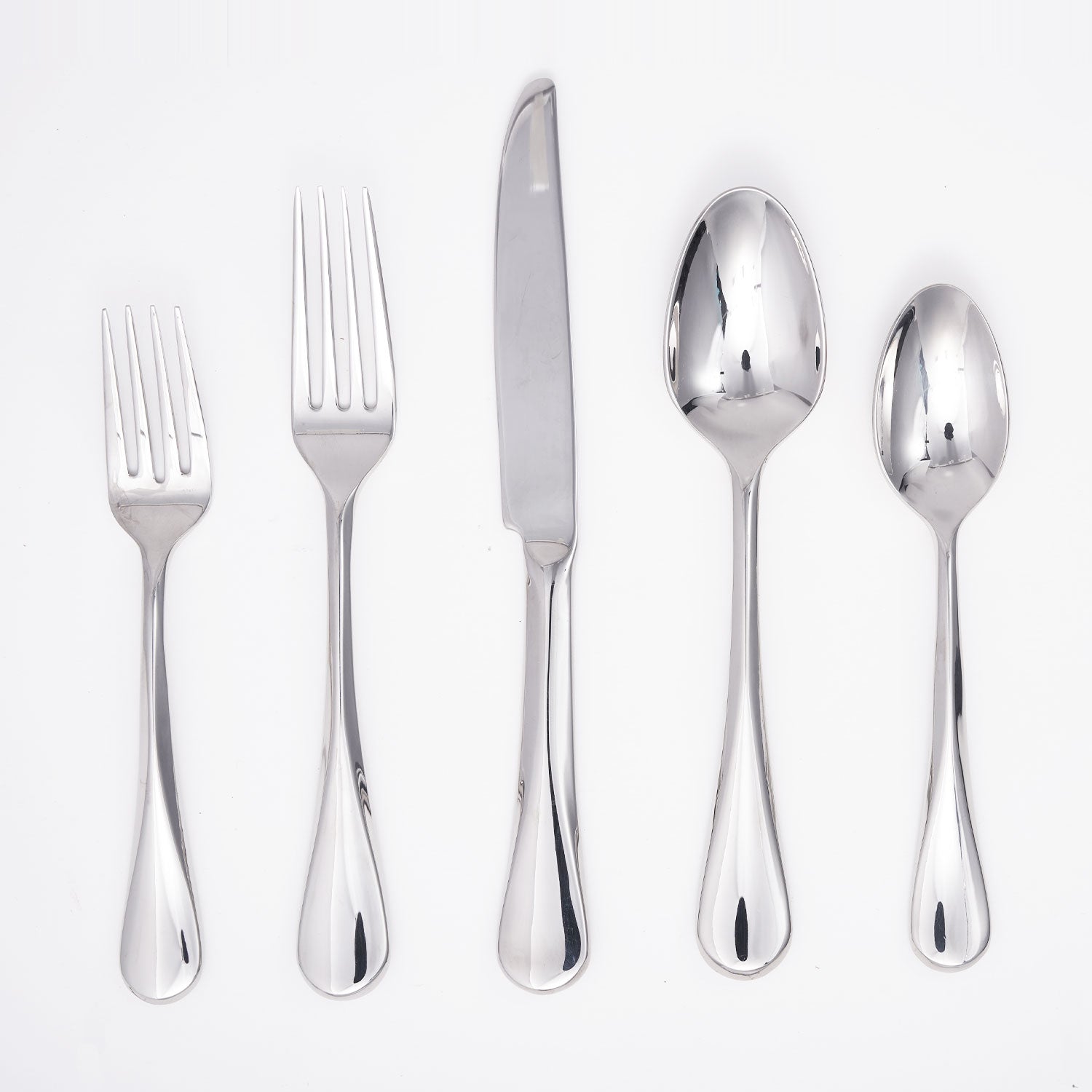 Eloquence Mirror 20-Piece Stainless Steel Flatware Set - Elegant Silverware for Dining, Wedding, and Special Occasions