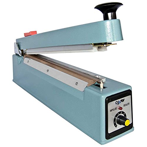 JORESTECH 12 Inch 300mm Manual Impulse Bag Sealer with Cutter - Heavy Duty Commercial Food Packaging Machine with Copper Transformer & Repair Kit - 110V (MMS-300C) - Perfect for Restaurants, Grocery Stores & Food Processing Businesses