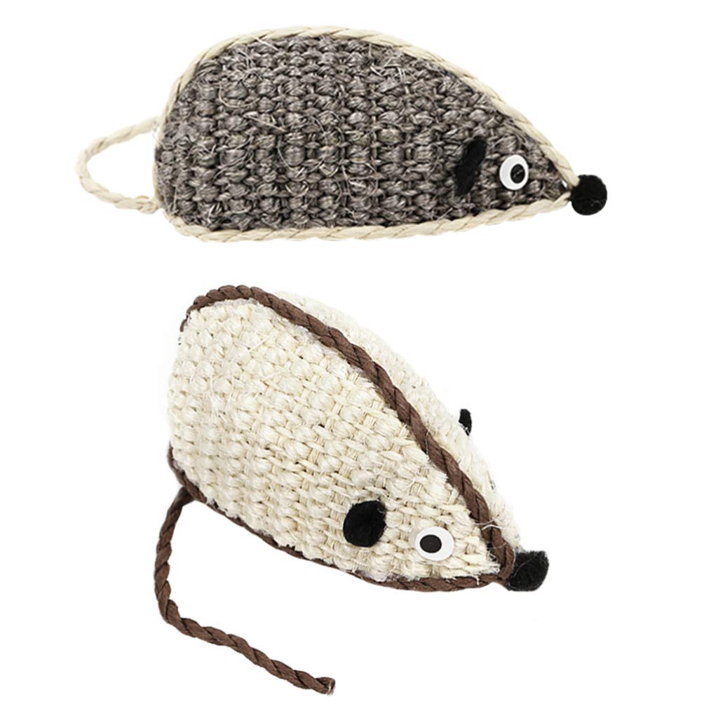 POPETPOP Cat Chew Toys - Bite-Resistant Catnip Mice Teething Toys for Kittens, Interactive Cat Teaser & Play Props - Perfect for Teething Kittens, Playtime & Bonding with Your Feline Friend