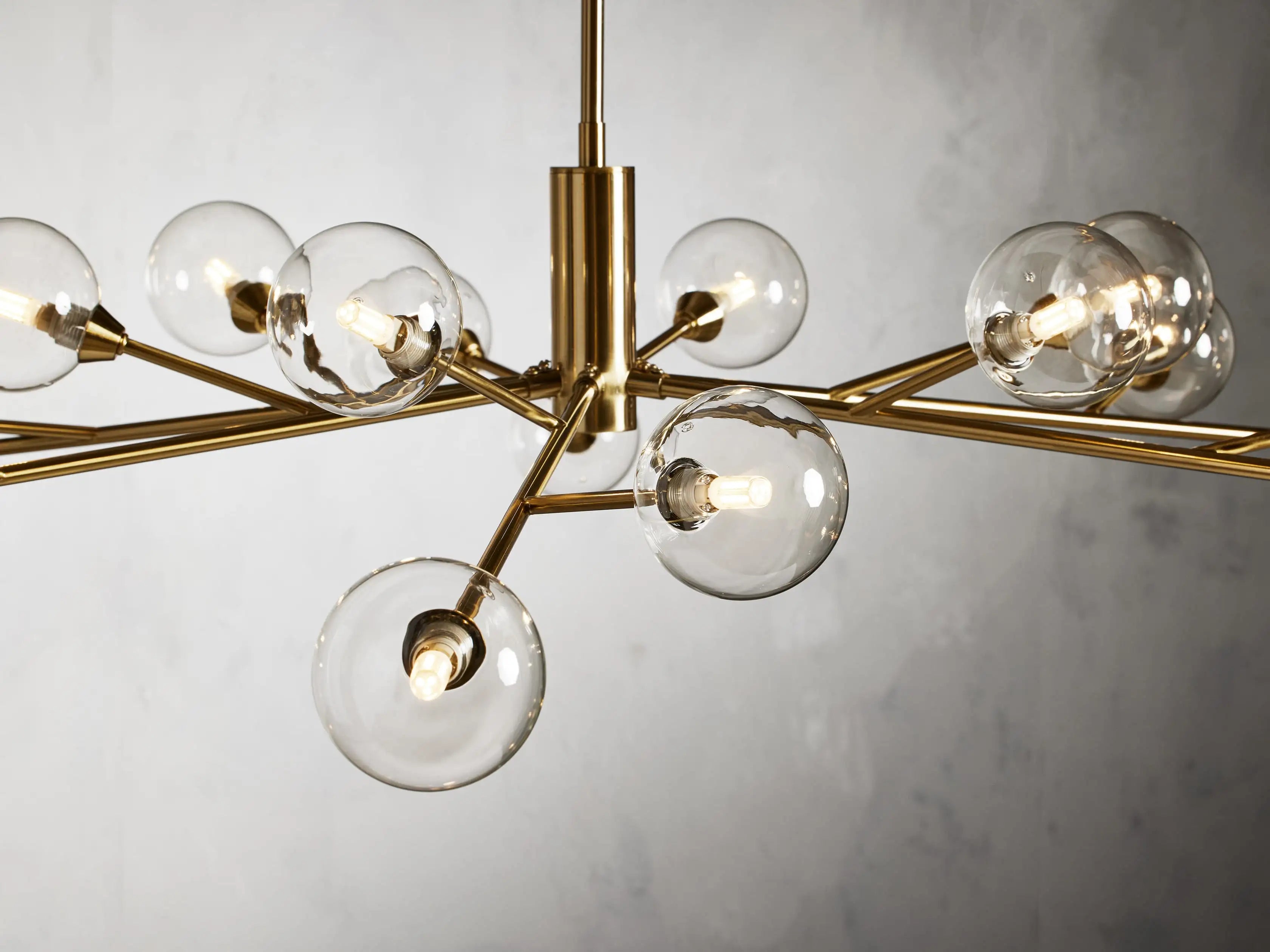 Modern Apollo Round Chandelier - Elegant Crystal Ceiling Light Fixture for Dining Room, Bedroom & Living Room Decor | Dimmable LED Lighting for Home & Office Spaces