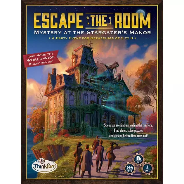 Escape the Room Board Game: Mystery at Stargazer's Manor - Family Game Night Adventure & Team Building Activity for Adults & Teens