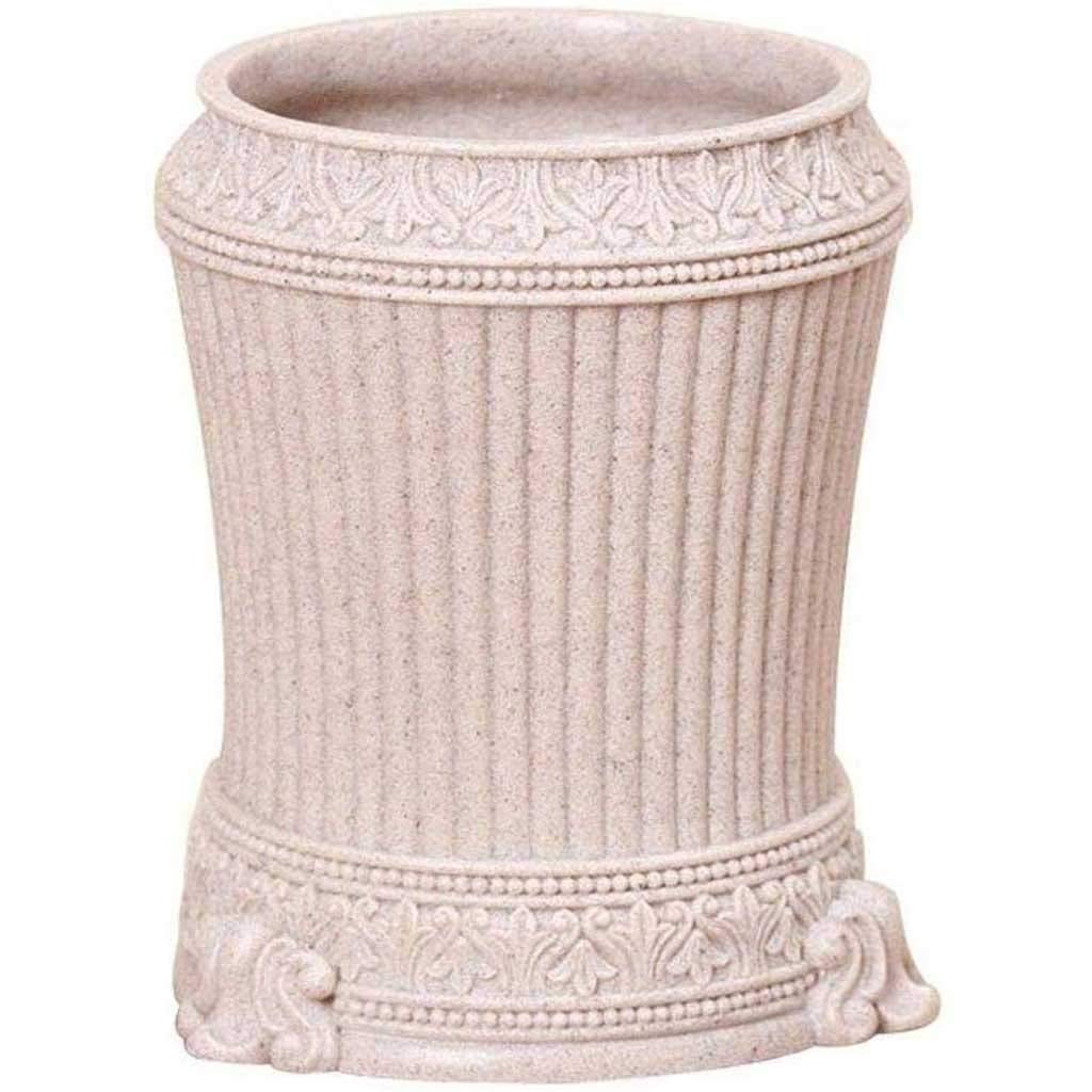 YCZDG Small Decorative Resin Trash Can with Lid - Bathroom Wastebasket for Diapers, Bedroom, Office & Kitchen | Odor-Controlling Garbage Bin for Home & Commercial Use