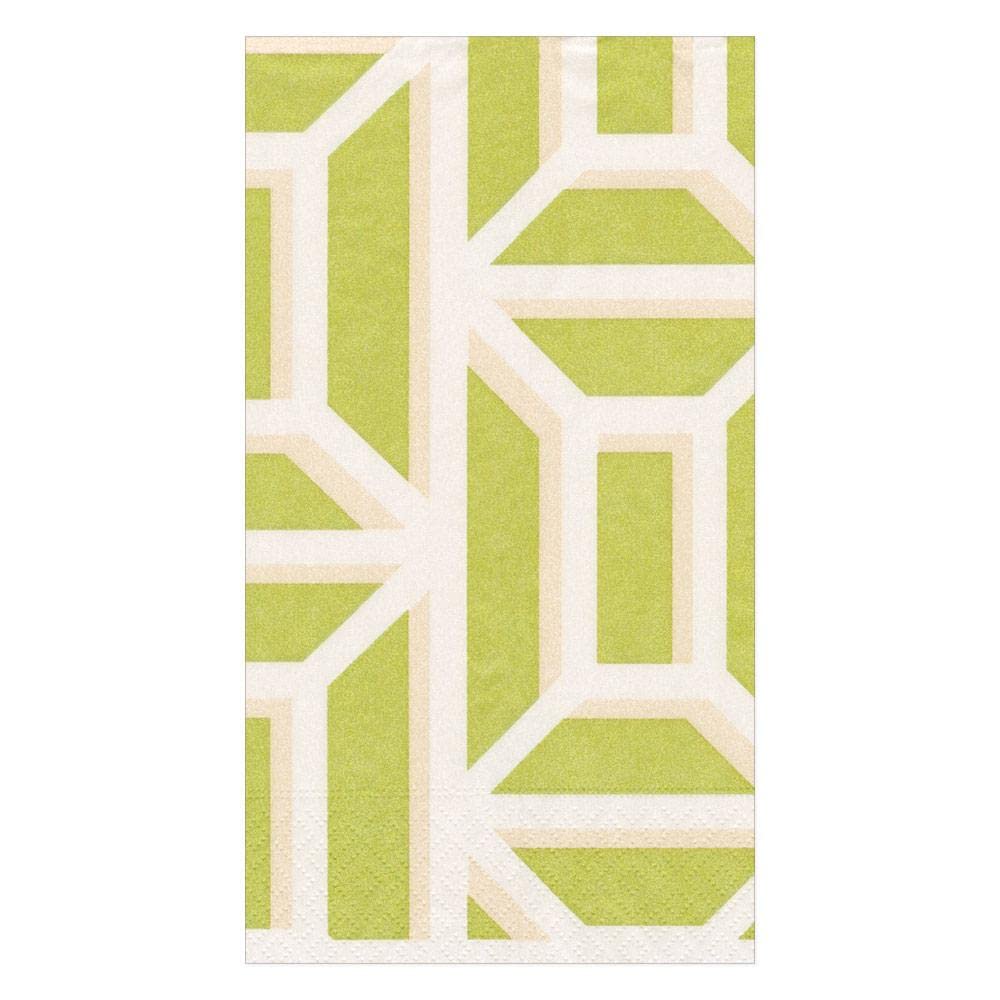 Premium Caspari Garden Gate Linen Paper Guest Towels - Set of 12, Eco-Friendly Grass Design - Perfect for Weddings, Bridal Showers & Upscale Dinner Parties