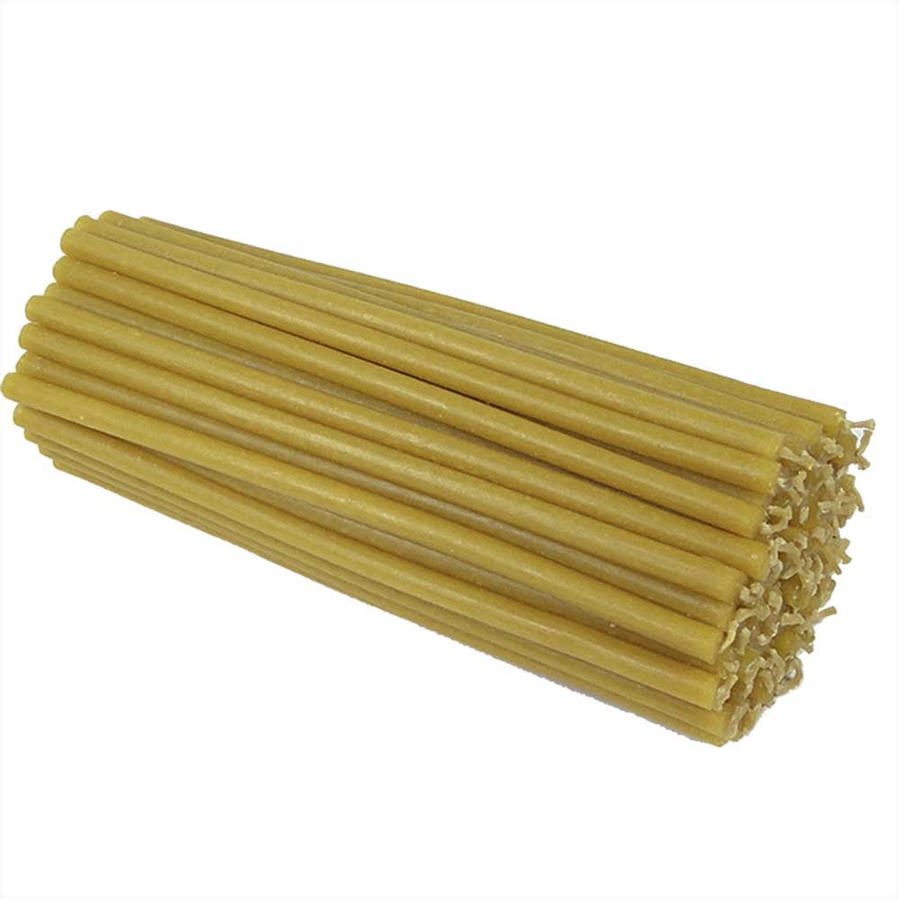 Premium Beeswax Candles - 244g (50pcs) Soot-Free for Home & Church Rituals