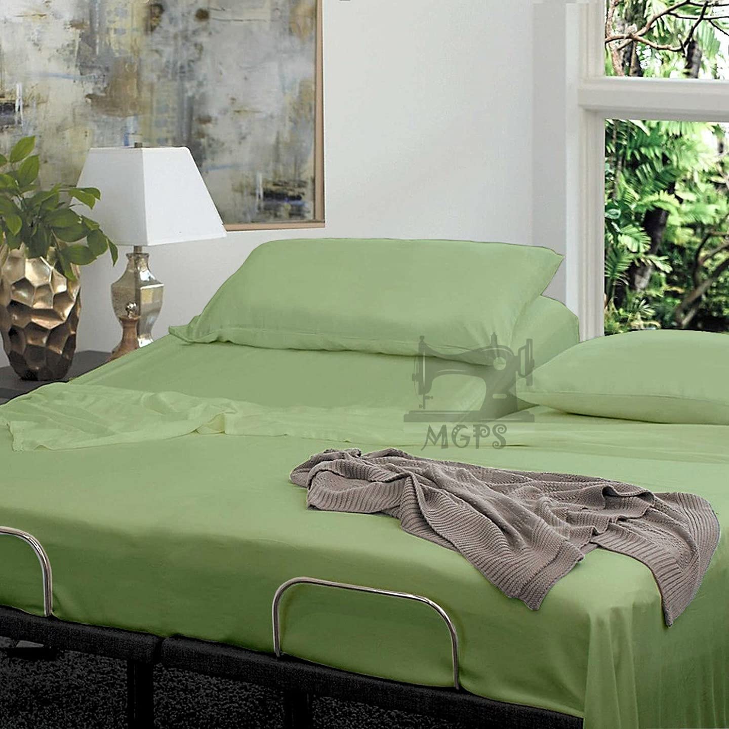 800-TC 100% Egyptian Cotton Split Top Queen Sheet Set - 18