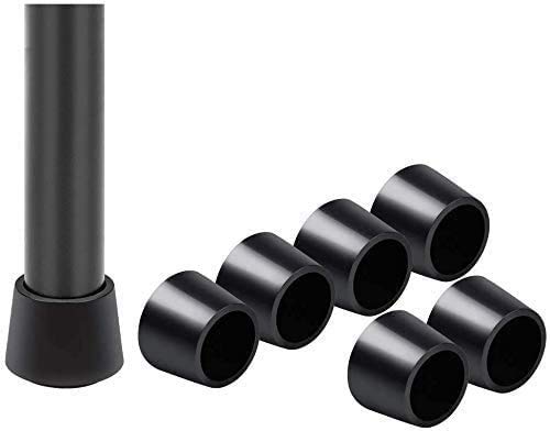 12 Pack Black Rubber Chair Leg Caps (7/8 Inch) - Non-Slip Floor Protectors for Indoor & Outdoor Use - Perfect for Home, Office, Patio, and Garden Furniture Protection