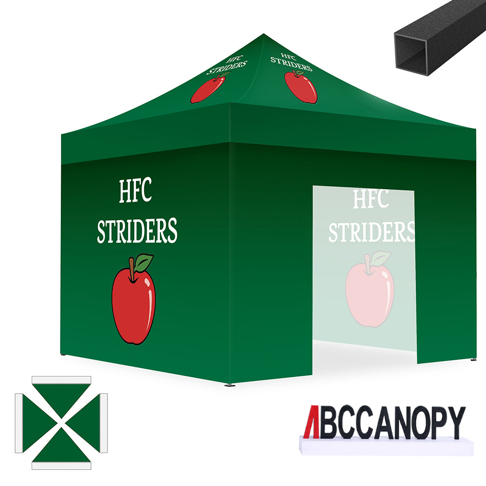 ABCCANOPY 10x10/10x15/10x20 Custom Canopy Tent - Heavy Duty Commercial Pop Up Shelter for Outdoor Events, Farmers Markets & Trade Shows