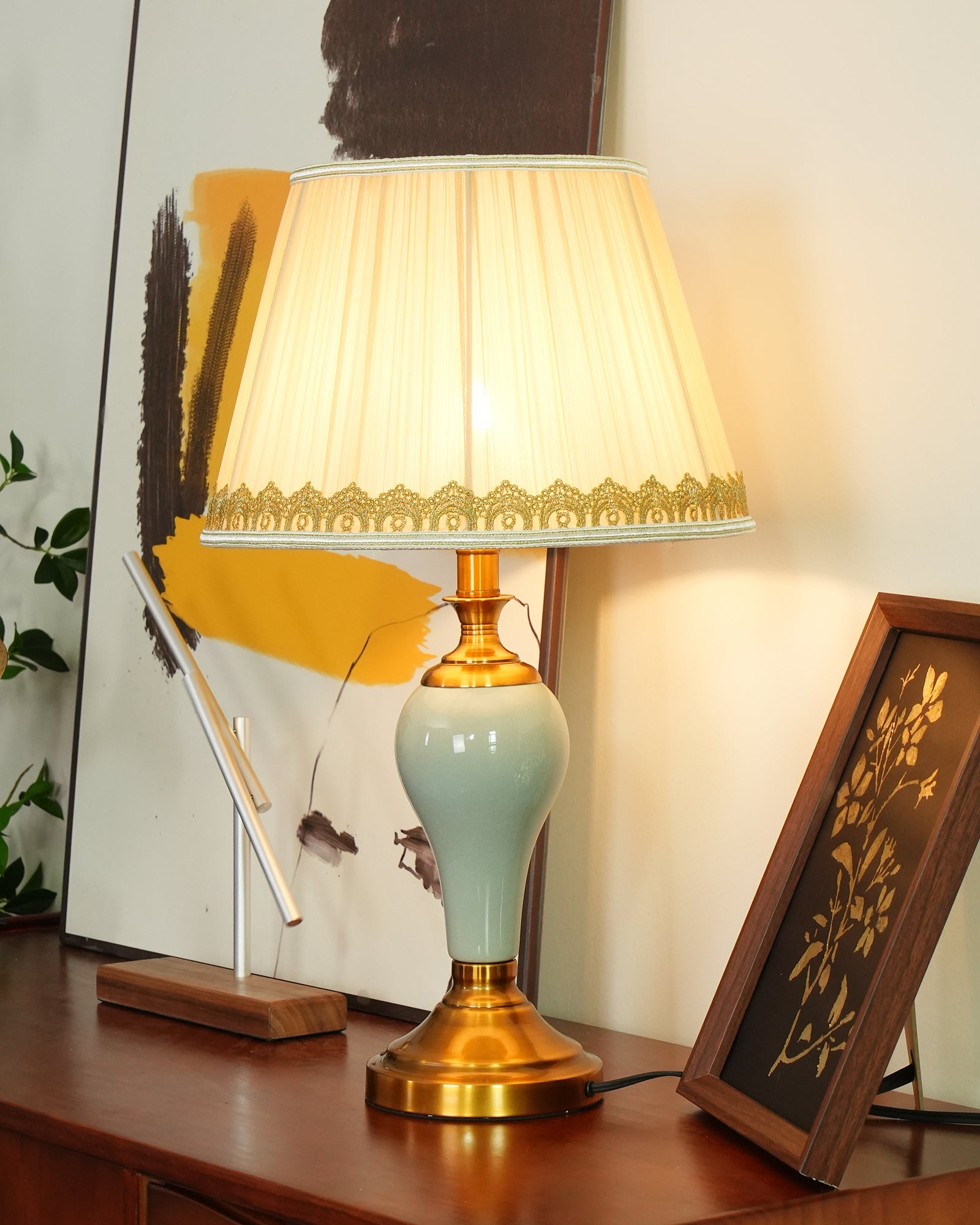 Chaslyn LED Desk Lamp with Adjustable Brightness - Modern Study Lamp for Home Office, Reading & Work - Energy Efficient Task Lighting for Students & Professionals