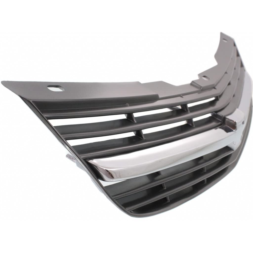 Chevy Impala 2001-2005 Grille Replacement - Dark Gray Chrome for Base/LS Models | Perfect for Car Restoration & Upgrades