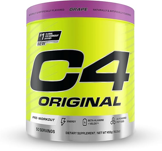 Cellucor C4 Original Pre Workout Powder - Energy & Endurance Booster for Gym, Running & Fitness Training