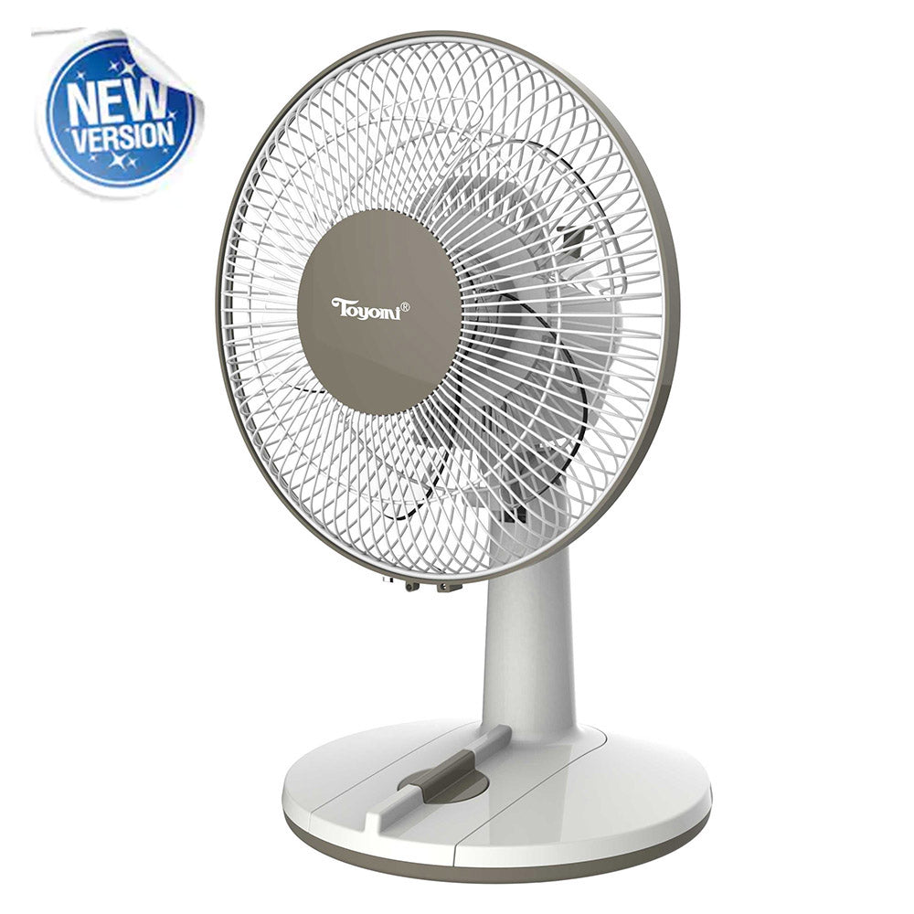 TOYOMI 9 Inch Portable Table Fan FD 2331 - Quiet USB Desk Fan with 3 Speed Settings for Home, Office, and Dorm Room Cooling