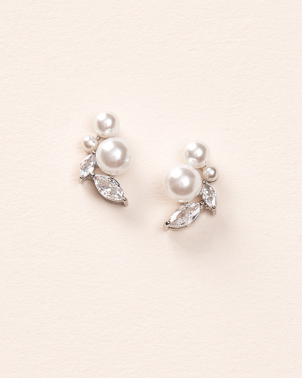 Liza Pearl Stud Earrings for Women - 14K Gold Plated Genuine Pearl Earrings - Classic Round Stud Earrings for Daily Wear, Gift Giving & Special Occasions