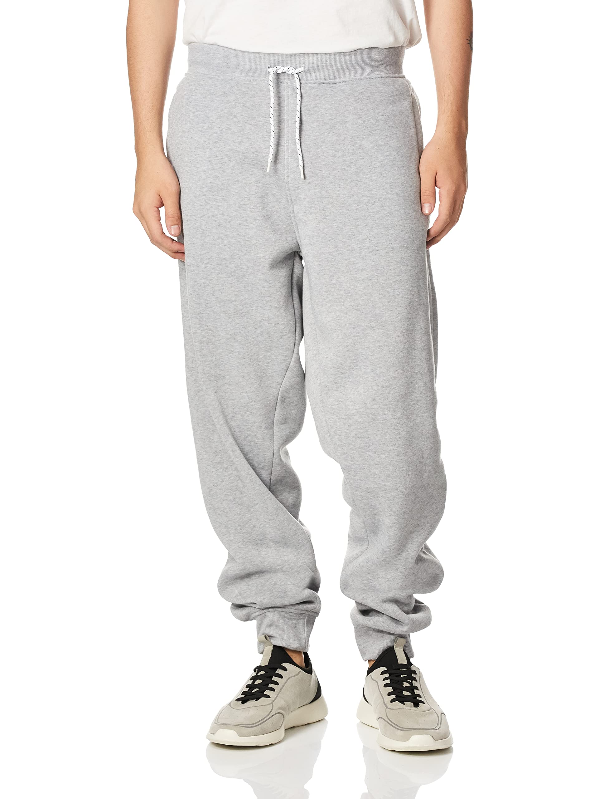 WT02 Men's Basic Active Fleece Jogger Pants - Soft Comfortable Lounge & Workout Sweatpants for Running, Yoga, Gym, and Casual Wear