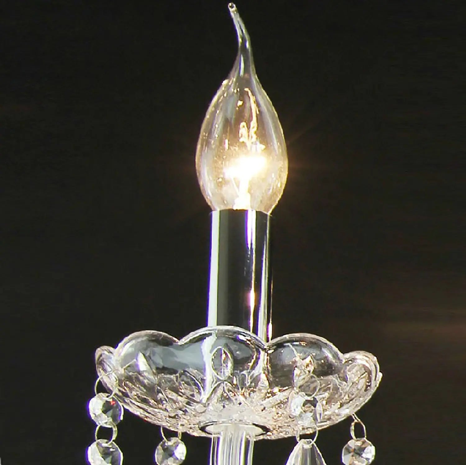 Elegant Crystal Chandelier Floor Lamp - Modern LED Standing Light for Living Room, Bedroom & Dining Area - Dimmable Tall Lamp for Home Decor & Ambient Lighting