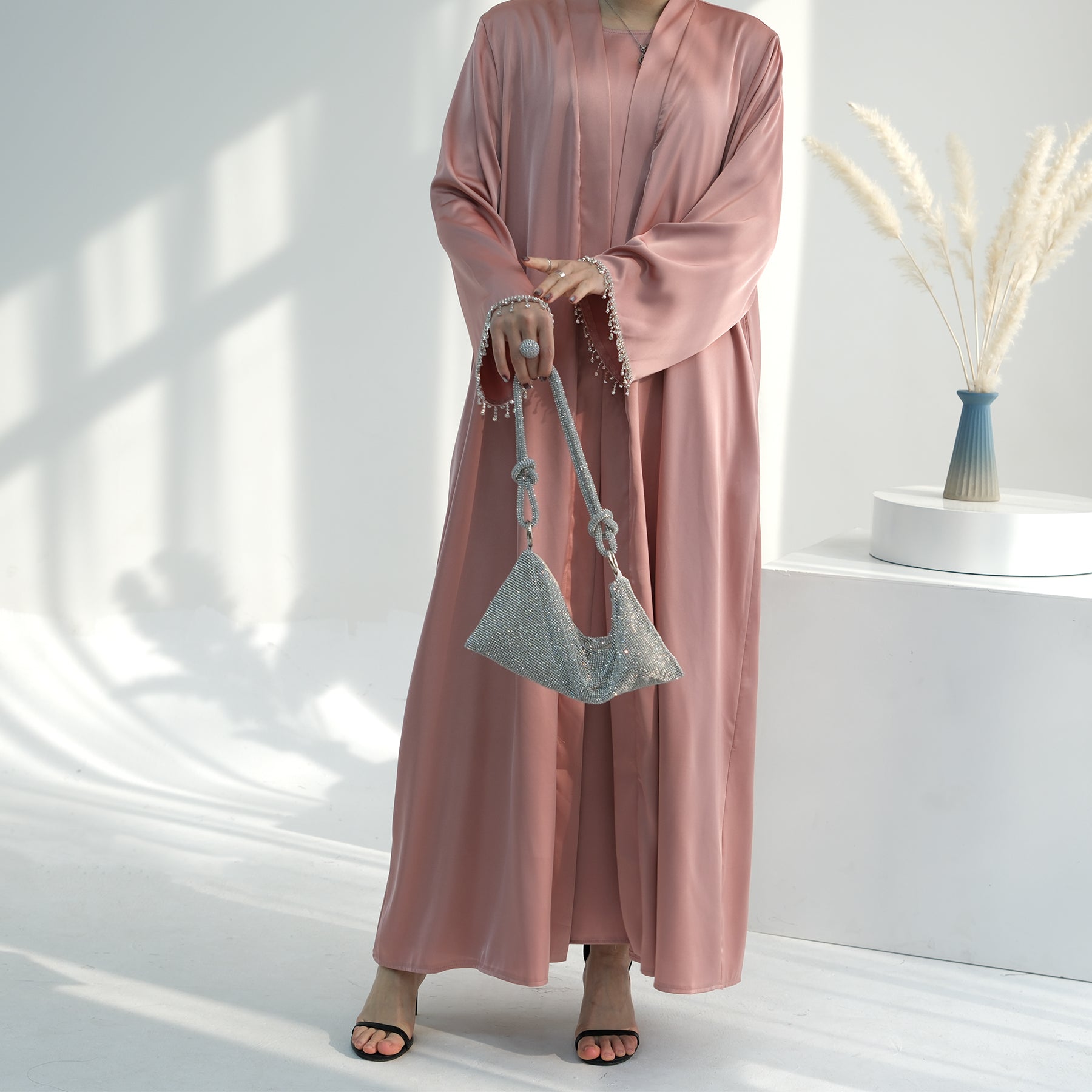 Lola 3-Piece Set - Pink Blush Women's Lounge Wear | Soft Comfortable Outfit for Home, Yoga & Relaxation
