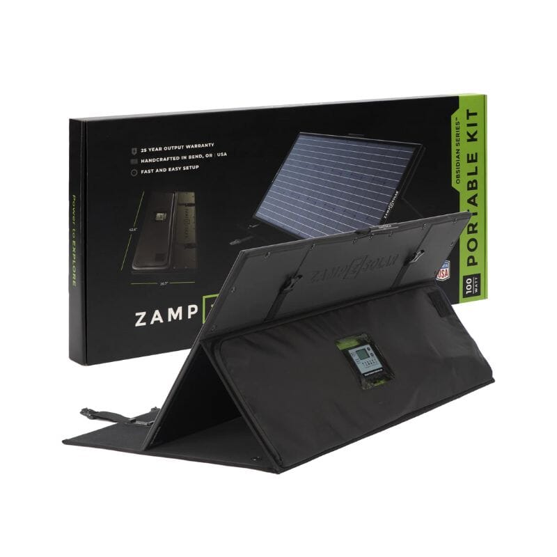 OBSIDIAN® SERIES 100 Watt Portable Power Station Kit - High Efficiency Regulated Solar Generator for Camping, RV Trips & Emergency Backup Power
