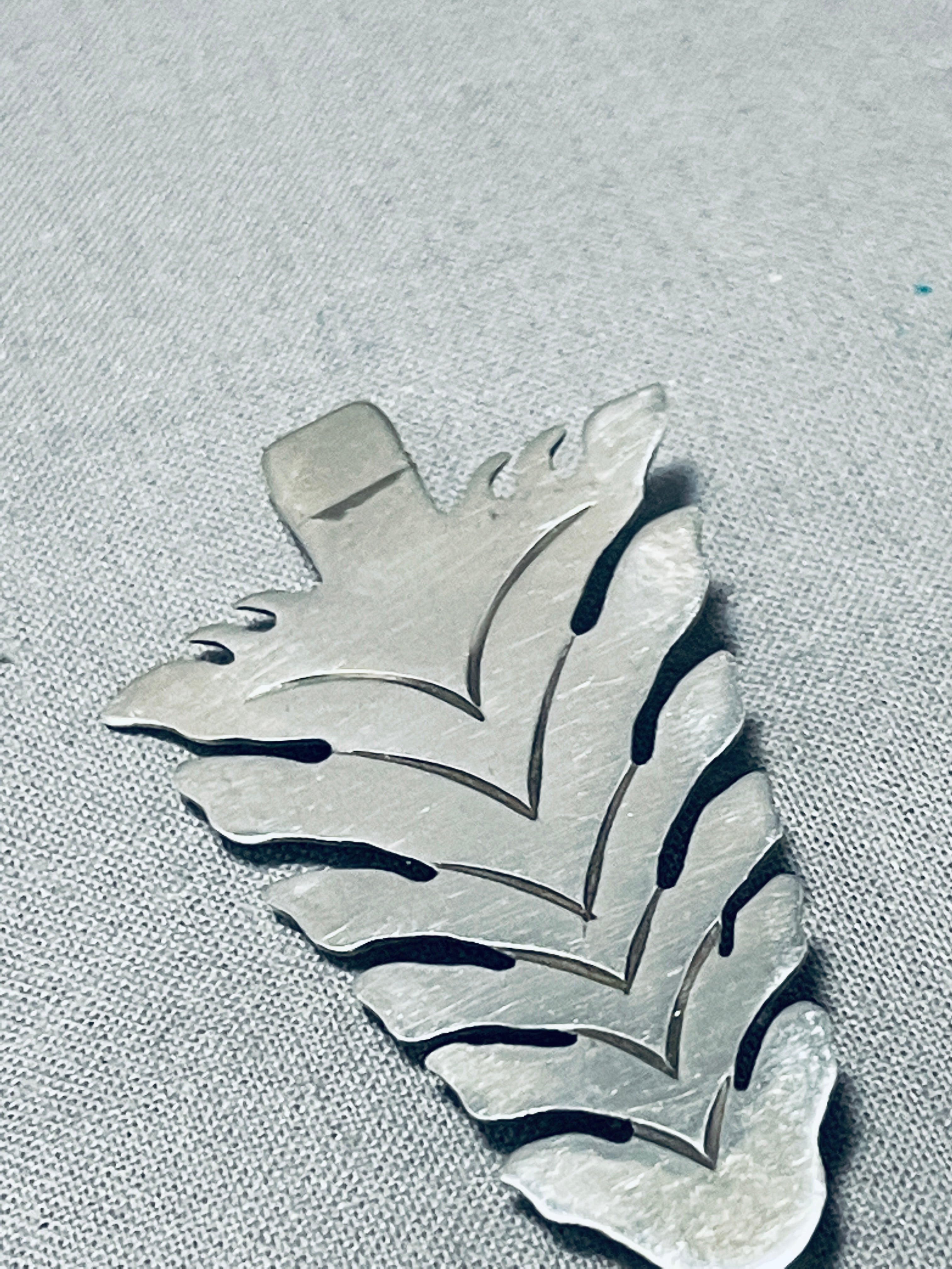 Vintage Native American Navajo Sterling Silver Arrowhead Tree Pin - Handcrafted Jewelry for Collectors & Fashion Enthusiasts | Perfect for Western Style, Boho Outfits & Gift Giving