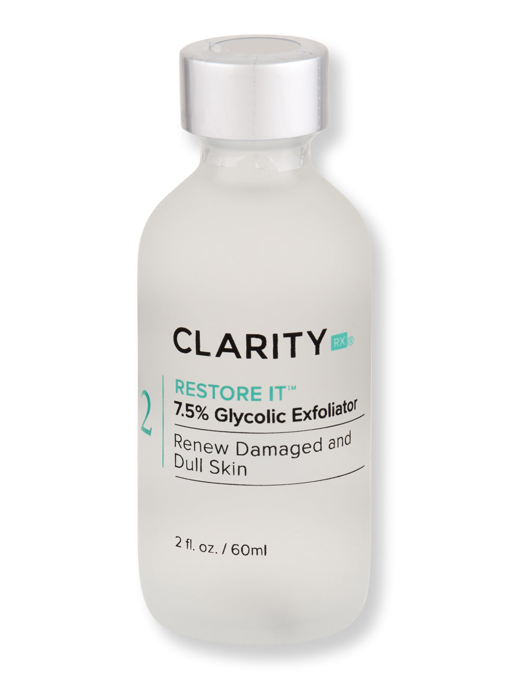 ClarityRx Restore It 7.5% Glycolic Acid Exfoliating Face Toner for Glowing Skin - Gentle Chemical Peel for Acne, Dark Spots & Wrinkles - Perfect for Daily Skincare Routine & Nighttime Use
