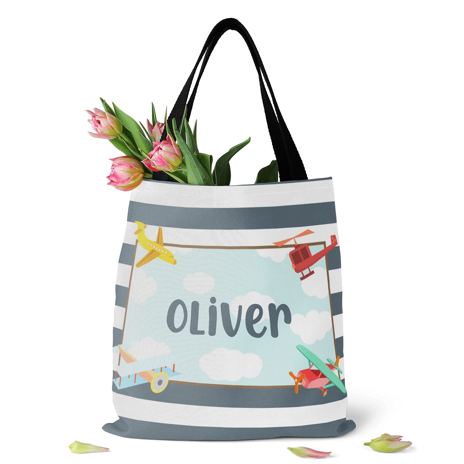 Personalized Canvas Tote Bags for Women & Kids - Eco-Friendly Reusable Shopping Bags for Groceries, Beach, Travel & Daily Use | Customizable Gift Idea