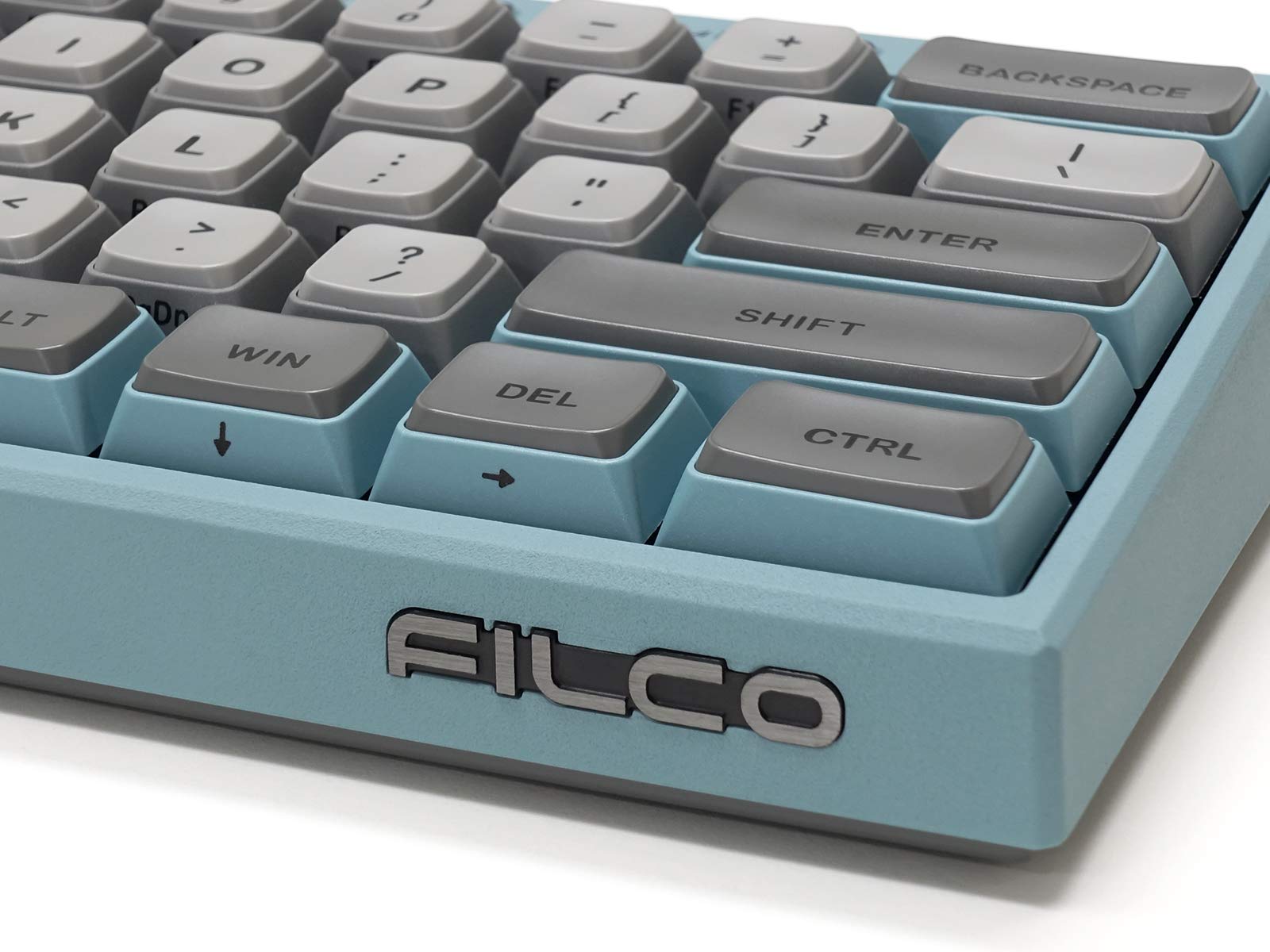 FILCO Majestouch Minila R Convertible 60% Mechanical Keyboard - Cherry MX Red Switches, Asagi Blue Color | Compact Design for Gaming, Typing & Office Use