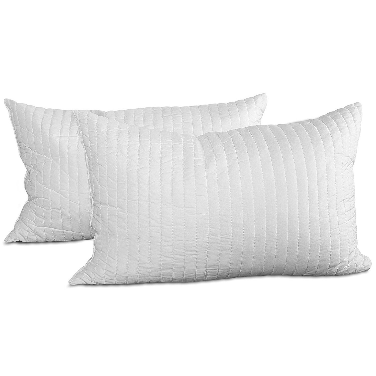Evergreenweb – Memory Foam Pillow Pair 30x50 for Neck Pain Relief, Soft Goose Down Effect, OEKO-TEX® Certified, Perfect for Bed & Sofa – Ideal for Cervical Support & Comfortable Sleep