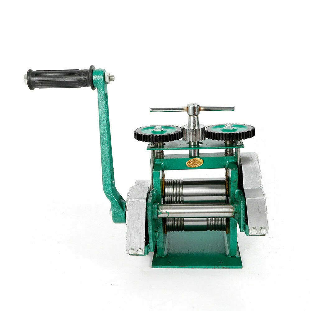 Jewelry Rolling Mill Machine - Manual Combination Rolling Mill for Metal Sheet, Wire & Flat Pressing - Jewelry Press & Tabletting Tool for DIY Jewelry Making - Perfect for Crafting Rings, Bracelets & Metal Art