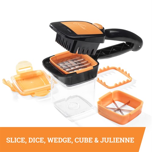 Nicer Dicer Quick - Multifunctional Vegetable Chopper, Dicer & Slicer for Effortless Meal Prep - Perfect for Salads, Stir-Fries & Healthy Cooking at Home