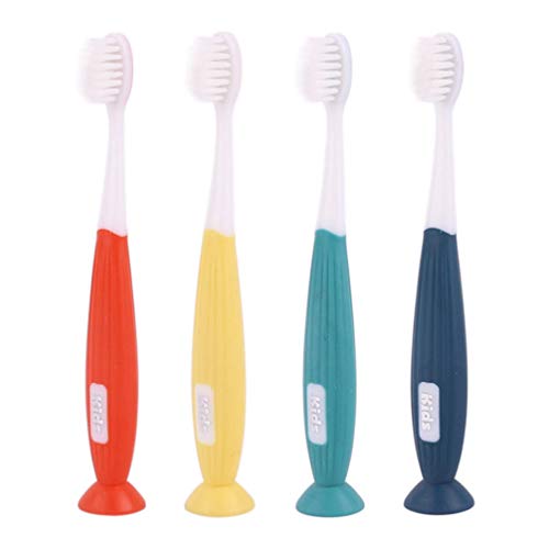 TOYANDONA Kids Toothbrush 4Pcs - Soft Bristles for 3-6 Years Old | Oral Care & Training | Home & Travel Use