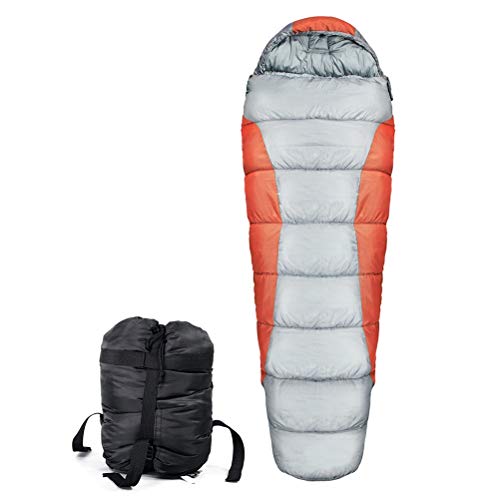 **Multifunctional Hammock Sleeping Bag - Warm & Lightweight for Winter Camping, Hiking & Travel - Thermal Insulated Cotton Sleeping Bag (Orange) - Perfect for Outdoor Adventures & Backpacking Trips**