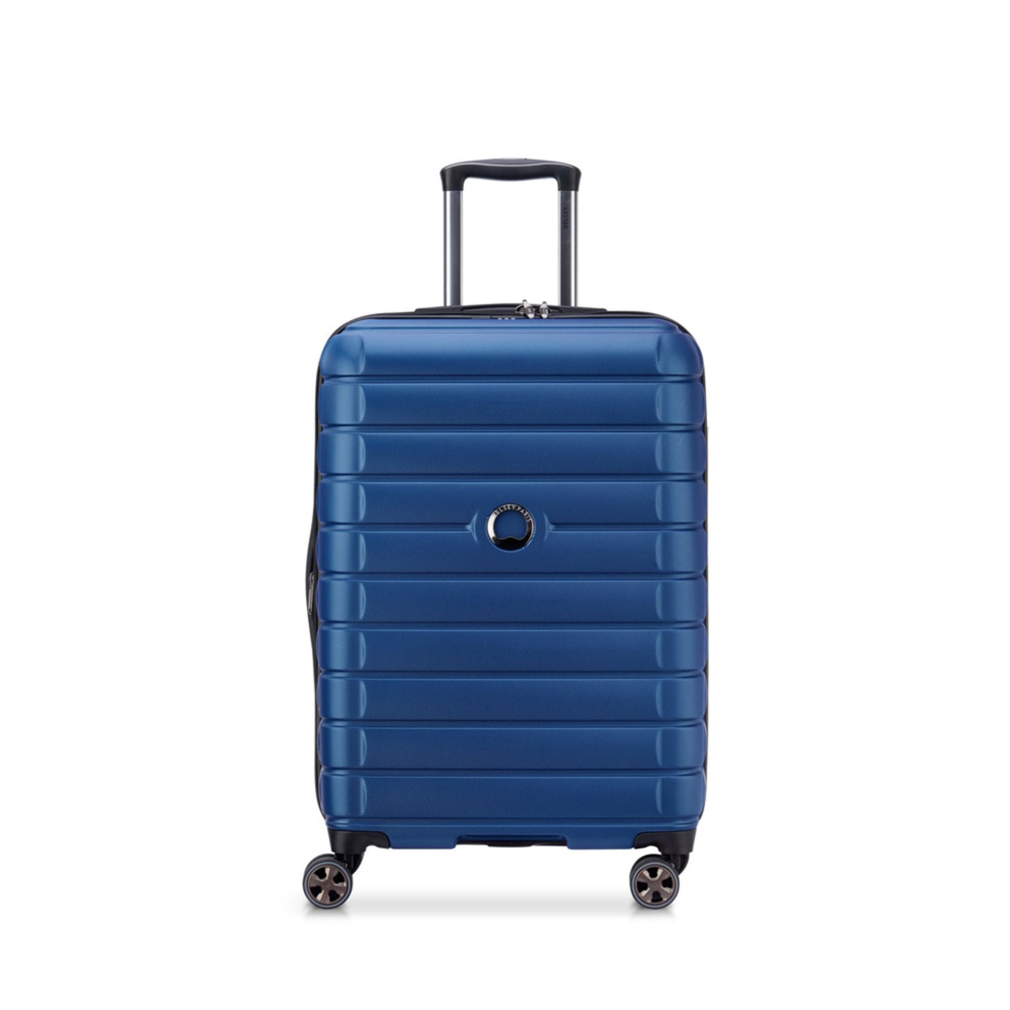 Delsey Paris Shadow 5.0 26-Inch Expandable Hardside Luggage with 4 Double Spinner Wheels - Lightweight Blue Suitcase for Travel, Business Trips & Airplane Carry-On