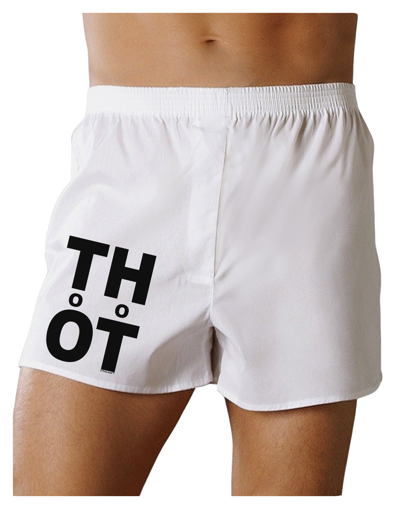 TooLoud THOT Too Hot Boxers Shorts for Men - Breathable & Comfortable Underwear for Workout, Gym, and Everyday Wear