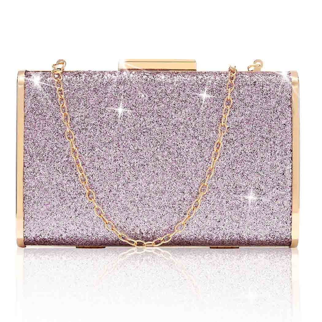 Yokawe Women's Evening Clutch Bag - Sparkly Sequin Purse for Bride, Wedding, Prom & Party - Elegant Handbag for Special Occasions & Night Out Events