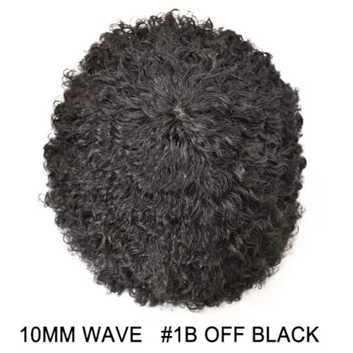 #1B Off Black-Afro Curl 10mm