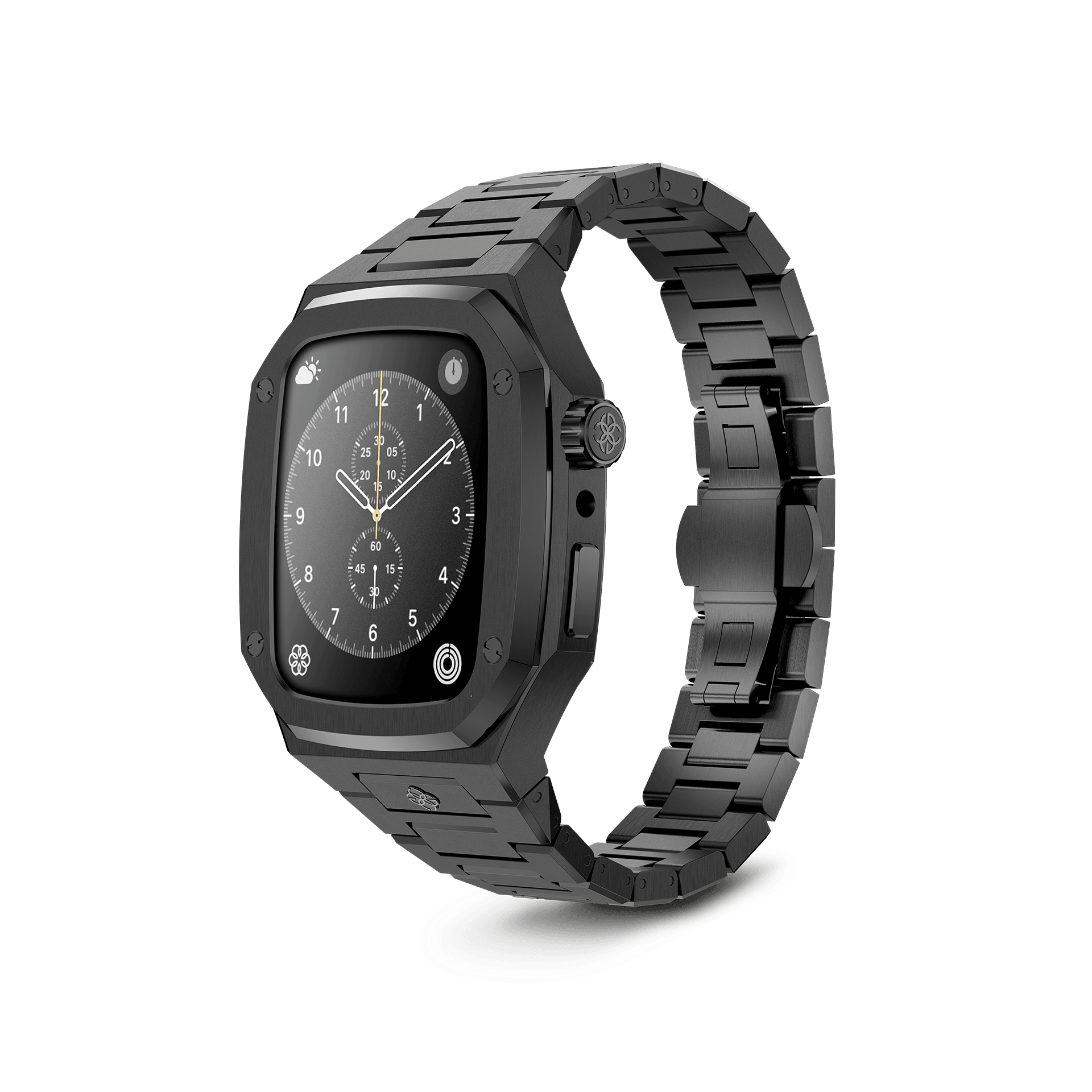 Apple Watch Case EV44 - Sleek Jet Black Protective Cover for Apple Watch Series 1/2/3/4/5/6/7/8/SE - Durable Scratch-Resistant TPU Case for Everyday Use, Workouts & Outdoor Activities