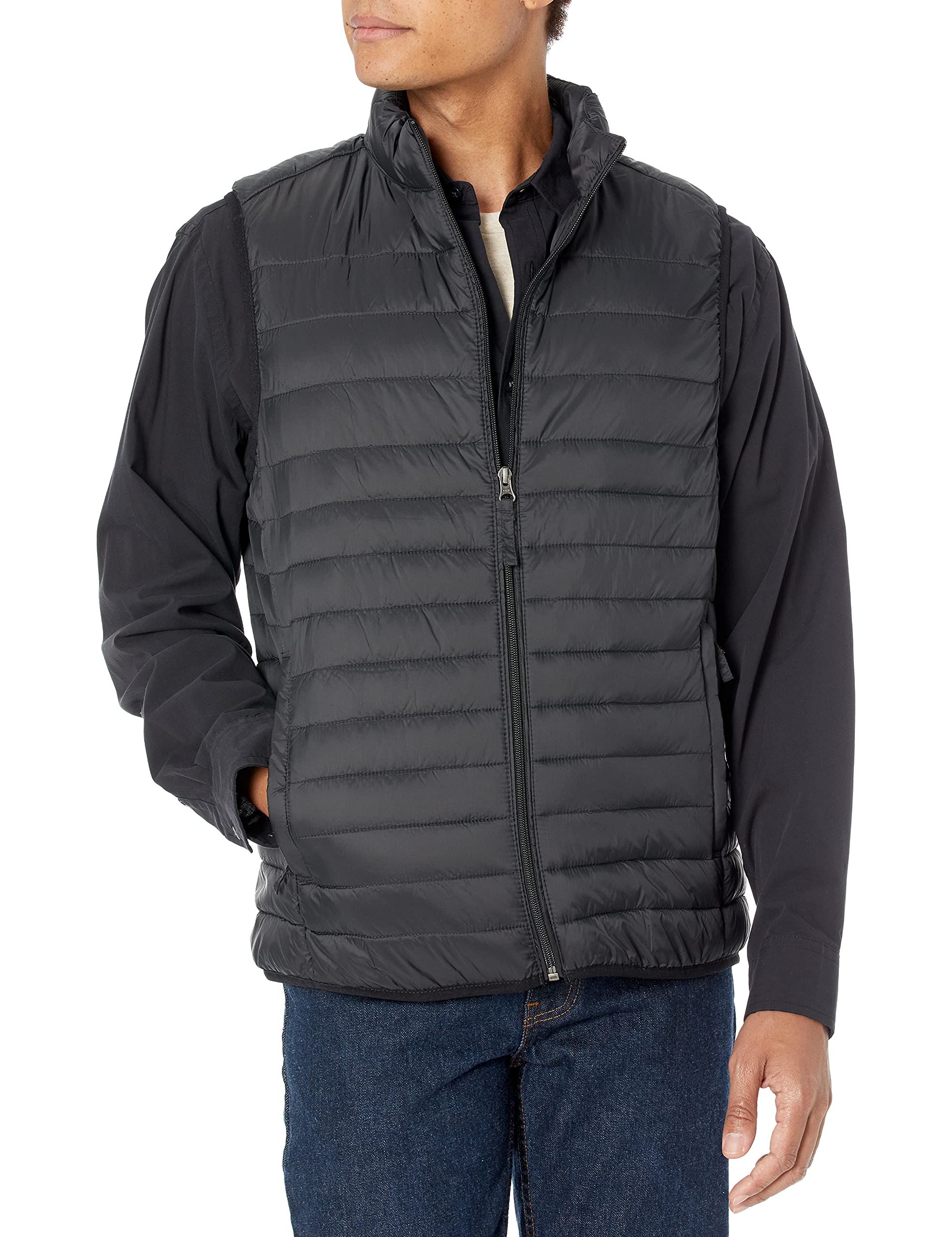 Amazon Essentials Men's Lightweight Water-Resistant Packable Puffer Vest - Multipack for Outdoor Activities, Hiking, Camping & Travel