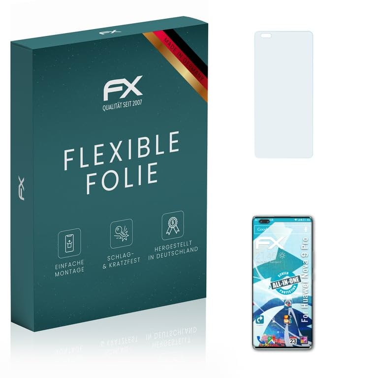 Huawei Nova 9 Pro Screen Protector - 3 Pack Ultra Clear Flexible Tempered Glass Film for Scratch Protection | Perfect for Work, Travel & Daily Use