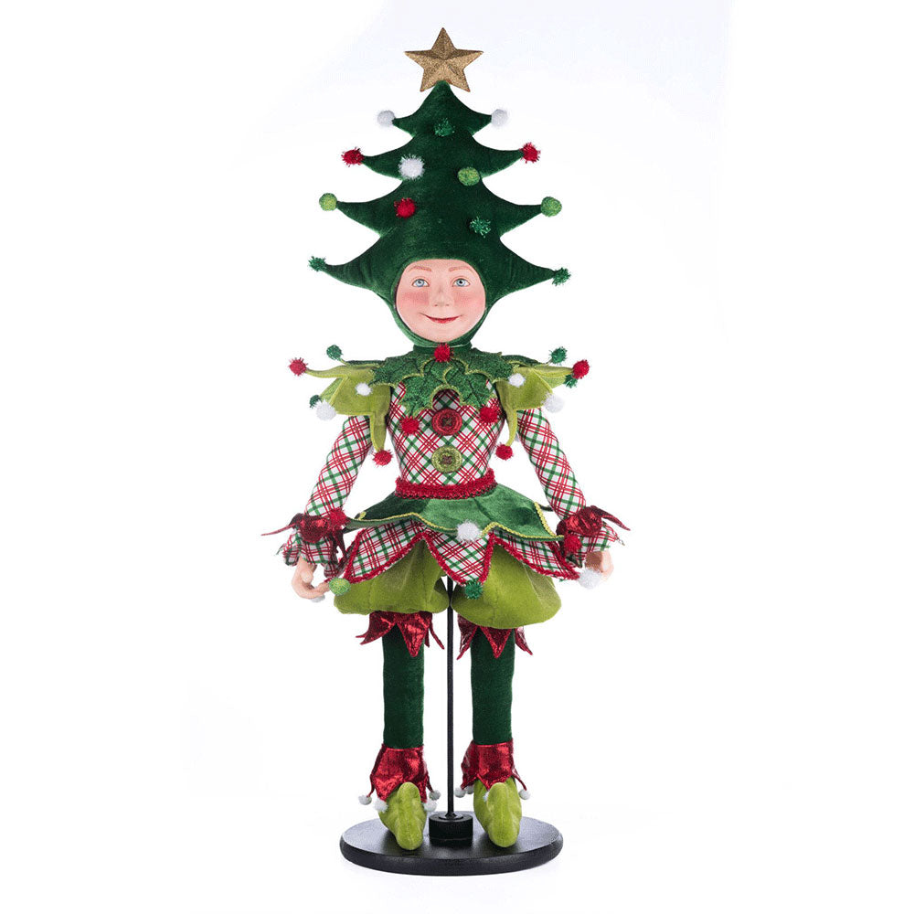Barry Jingles Elf Doll - Handmade Christmas Elf Figurine by Katherine's Collection - Perfect for Holiday Decor, Gift Giving & Collectibles