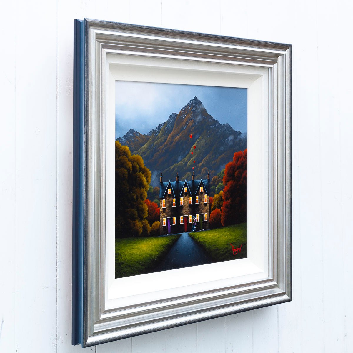 Original 'A Home Bursting With Love' Wall Art - Perfect for Living Room Decor, Housewarming Gifts & Cozy Home Aesthetics