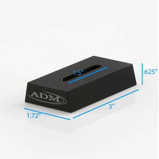 ADM Accessories Vixen Style Universal Dovetail Telescope Mounting Bar - 3 Inch Long (VDUP3) for Astronomy & Astrophotography