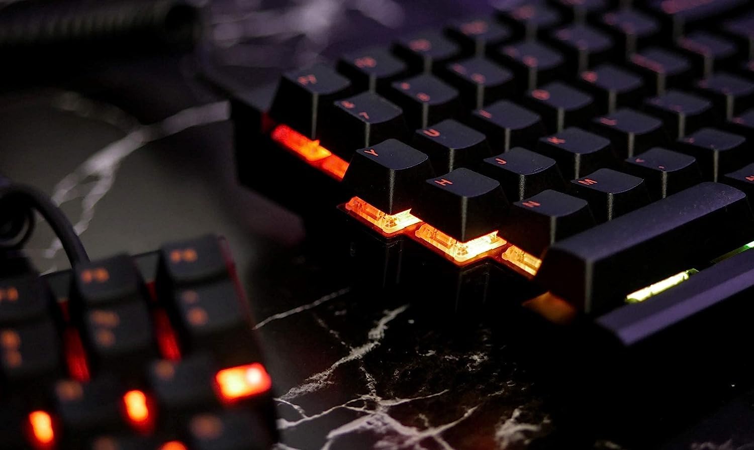 Mistel BAROCCO MD770 RGB TKL Split Ergonomic Mechanical Keyboard - Cherry MX Brown Switch, LED Backlit, Macro Support for Windows & Mac (ANSI Layout) - Perfect for Gaming, Programming & Office Work