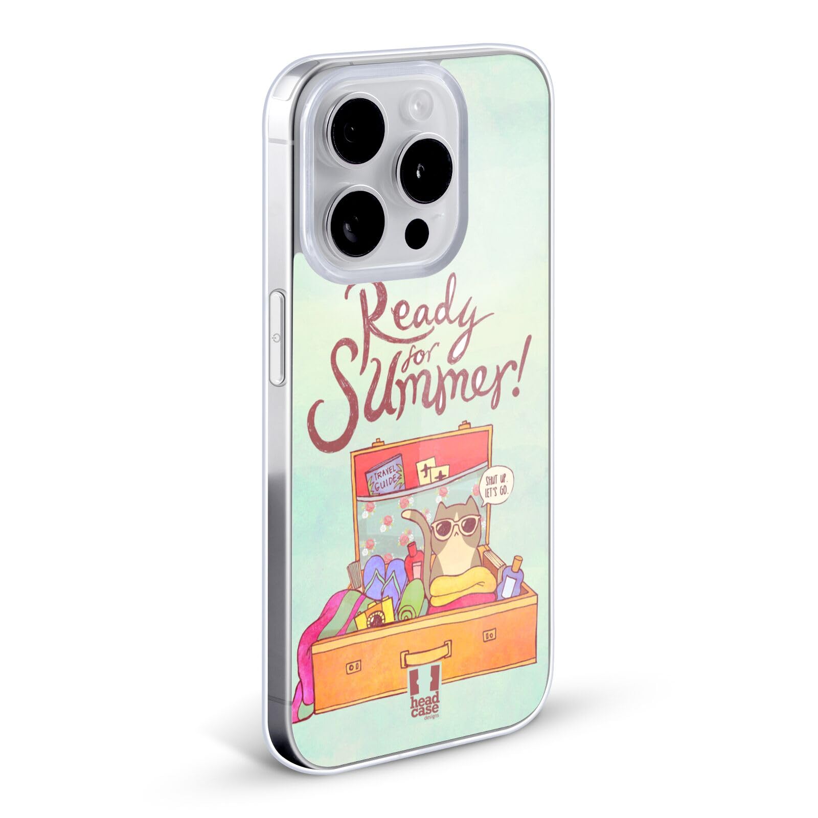 Head Case Designs Summer Soft Gel Phone Case Compatible with Apple iPhone X/Xs - Durable Protective Cover for Travel, Beach & Outdoor Activities