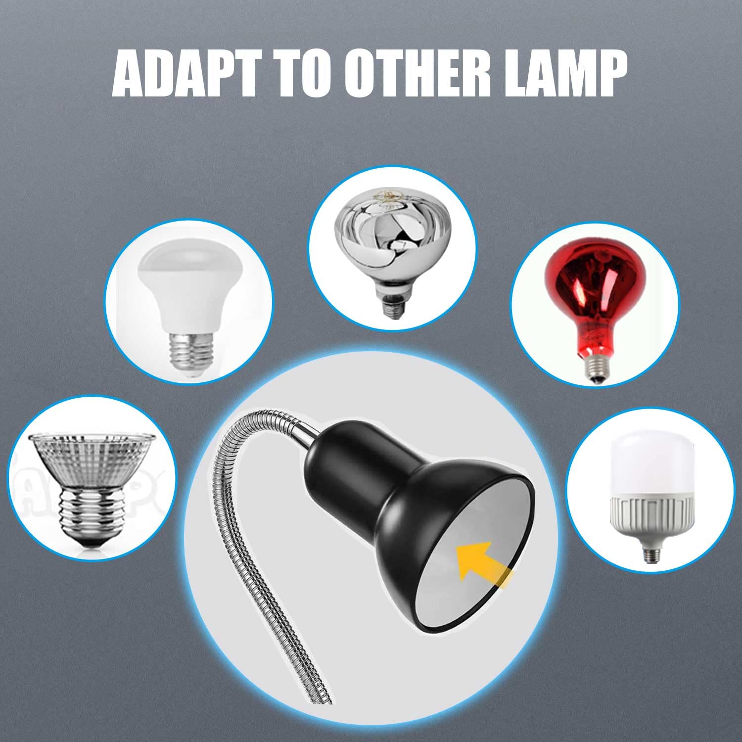 Reptile Heat Lamp with Timer - UVA UVB Basking Light for Turtles & Lizards - Dimmable 25W/50W Heat Lamp with 360° Adjustable Clamp - Perfect for Terrariums, Vivariums & Reptile Habitats