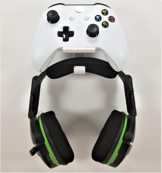Xbox One / S / X Controller Mount with Headphone Holder - Green - Perfect for Gaming & Streaming Accessories