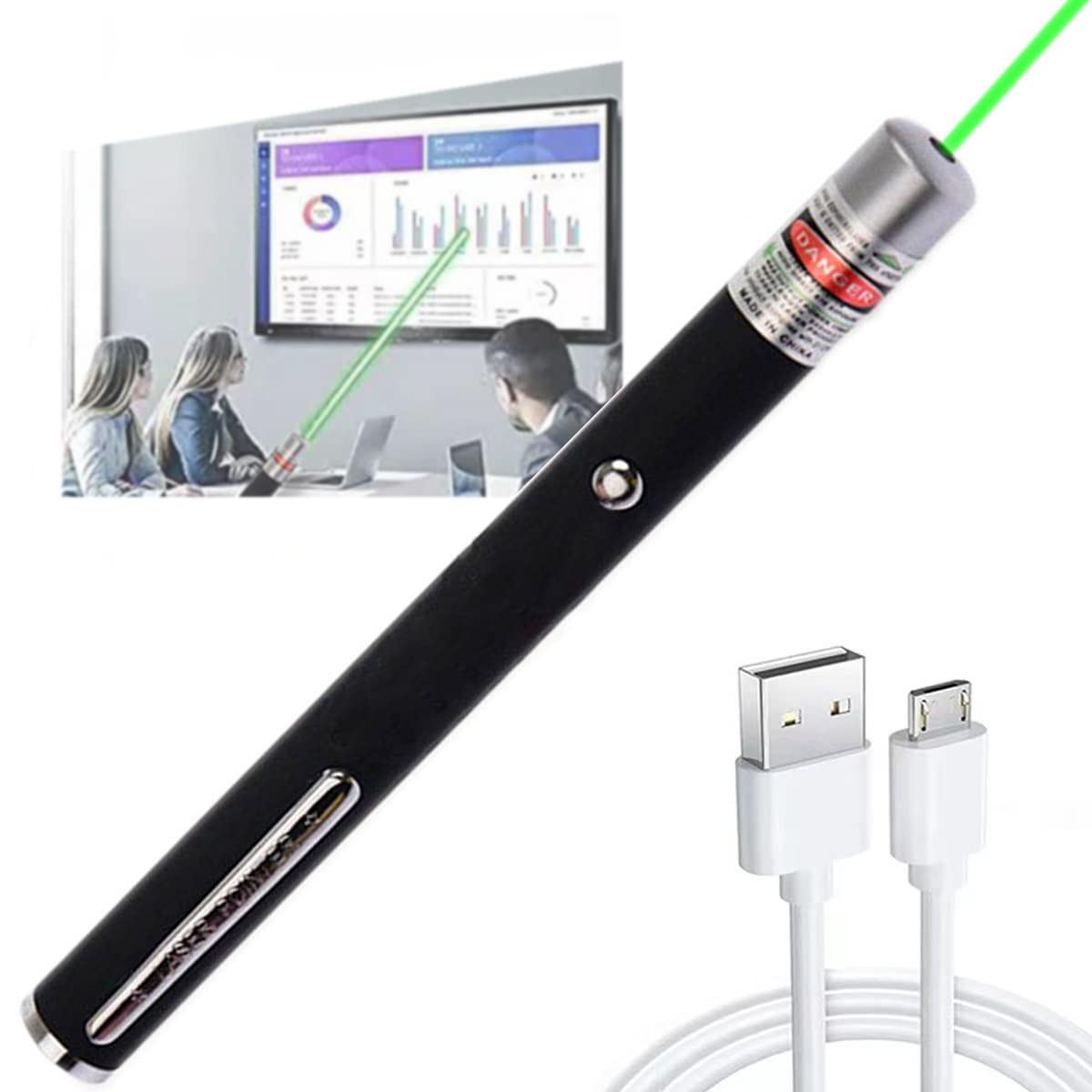 Wireless Whiteboard Presenter with USB - Remote Control Pointer for Teachers, Presenters & Sales Professionals | Perfect for Classroom Lectures, Business Meetings & Product Demonstrations