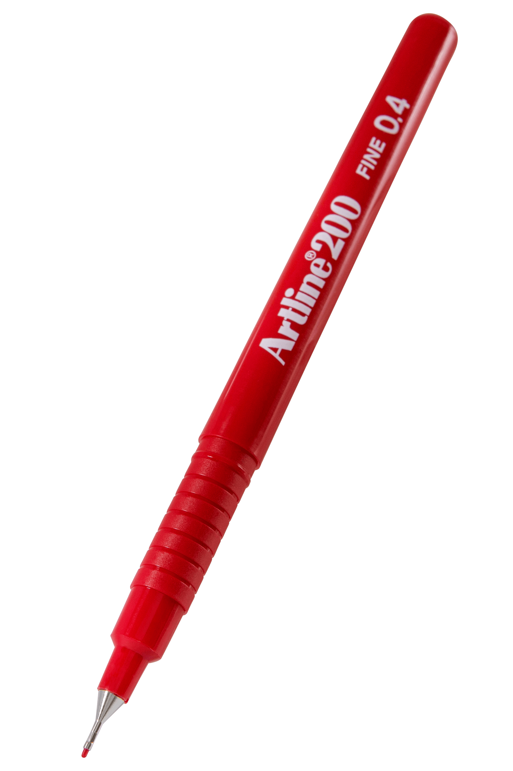 Artline 200 Fineliner Pen Set - 0.4mm Fine Point Red Marker Pens (12 Pack) for Sketching, Journaling & Office Use
