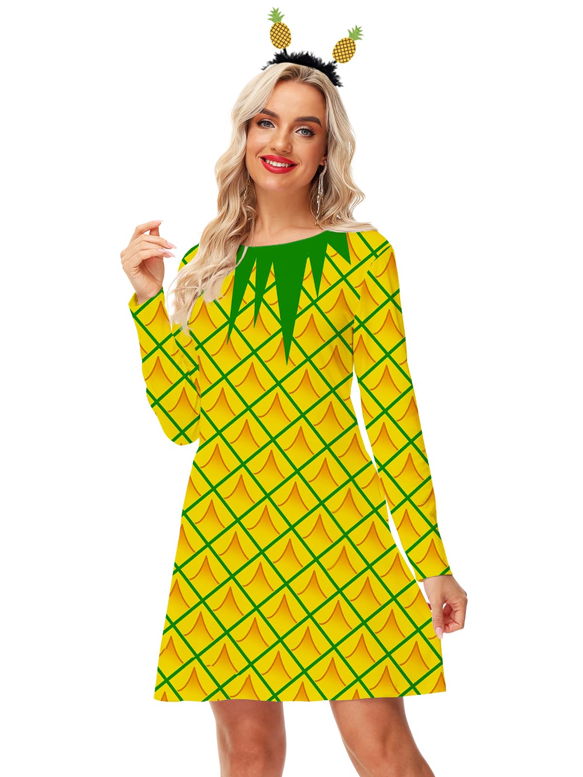 Deerose Women's Sleeveless Watermelon Print Summer Dress with Pockets - Cute Fruit Pattern Casual Sundress for Beach, Picnic, and Vacation Outfits