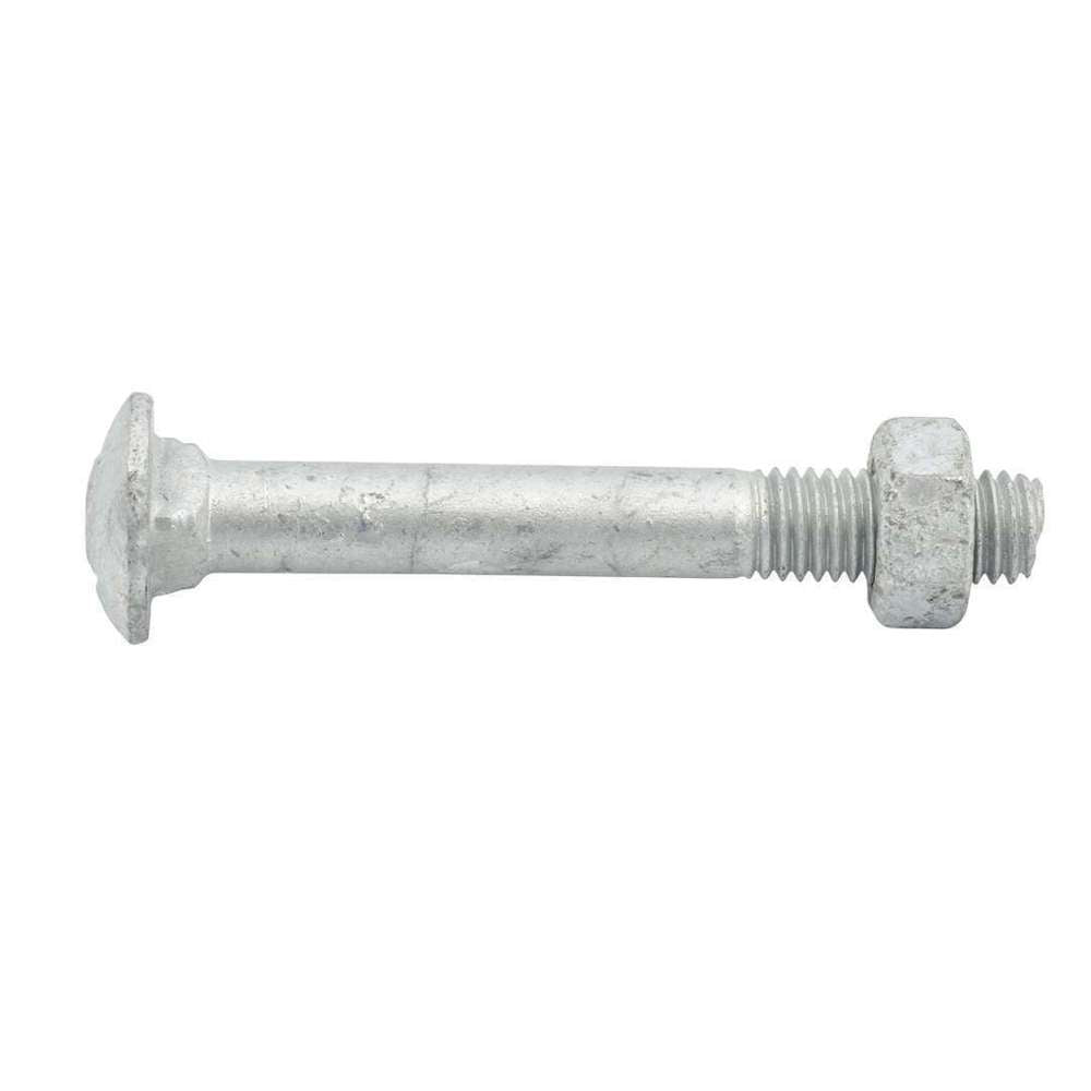 Galvanized M10 x 75mm Bolt and Nut Set - Heavy Duty Fasteners for Construction, Automotive & DIY Projects