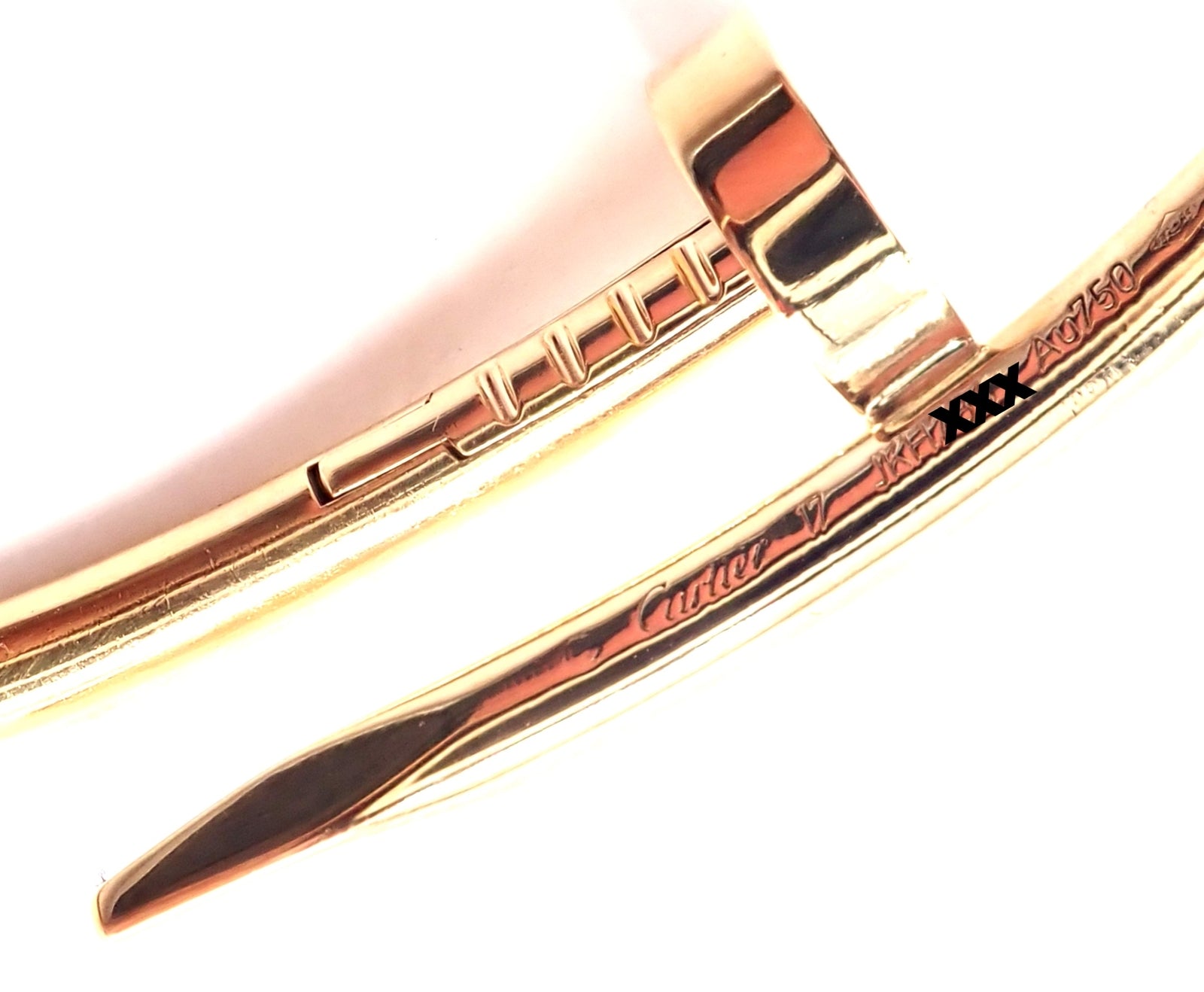 Cartier Juste un Clou 18k Yellow Gold Nail Bangle Bracelet - Size 17, Luxury Jewelry for Women, Perfect for Weddings, Parties & Special Occasions