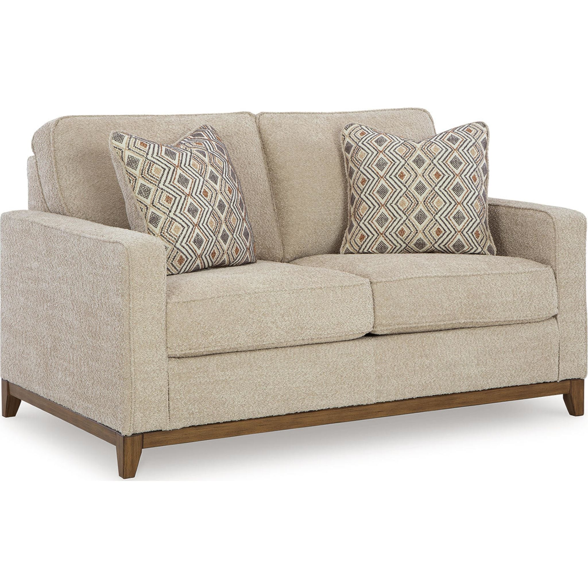 Belle Point Loveseat Sofa - Modern 2-Seater Couch with Comfortable Cushions for Living Room, Bedroom, or Office (Desert Beige) - Perfect for Small Spaces, Apartments, and Cozy Home Decor